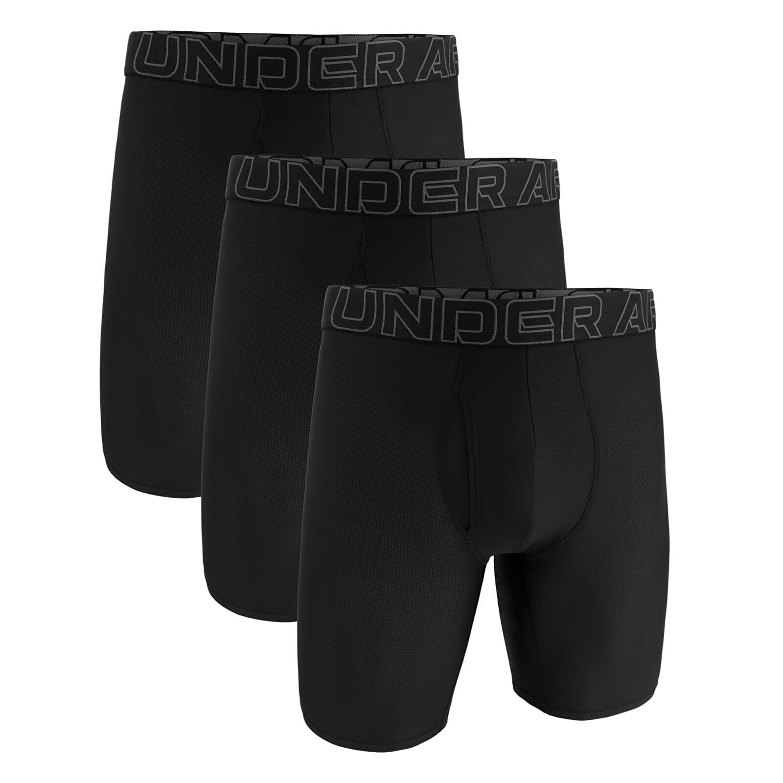 Boxerky Under Armour M Perf Tech Mesh 9in 3-Pack Black S