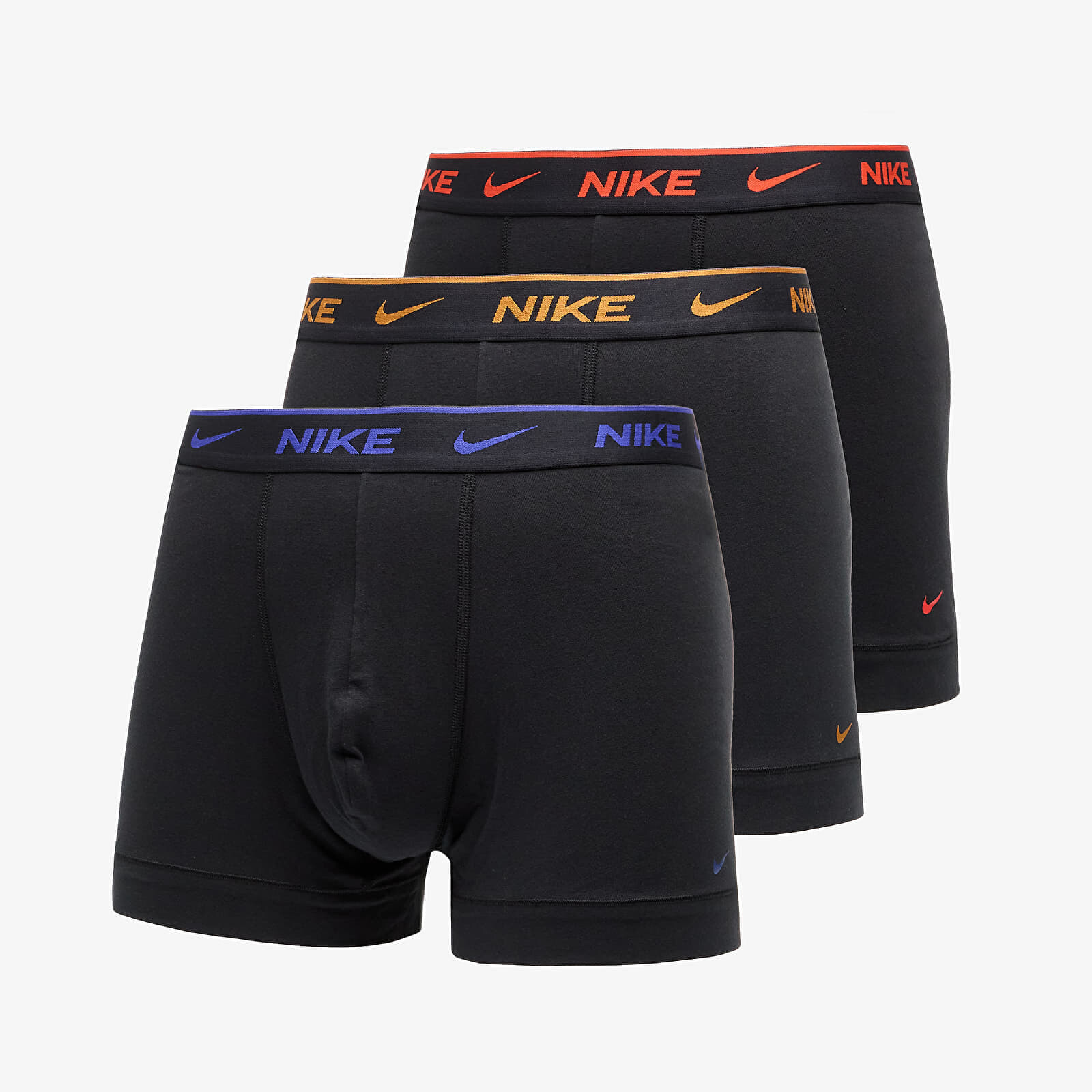 Boxerky Nike DRI-FIT Everyday Cotton Stretch Trunk 3-Pack Black XL
