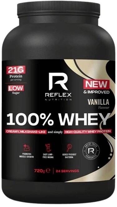 Reflex 100% whey protein 720 g new - čokoláda