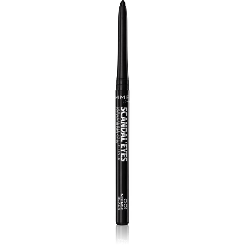 Rimmel Scandal'Eyes automatická ceruzka na oči odtieň 001 Black 0.35 g
