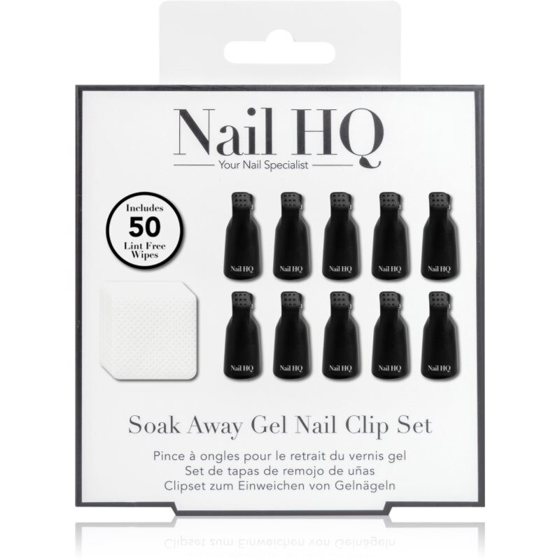 Nail HQ Soak Away Gel Nail Clip Set sada na odstránenie gélových a akrylových nechtov