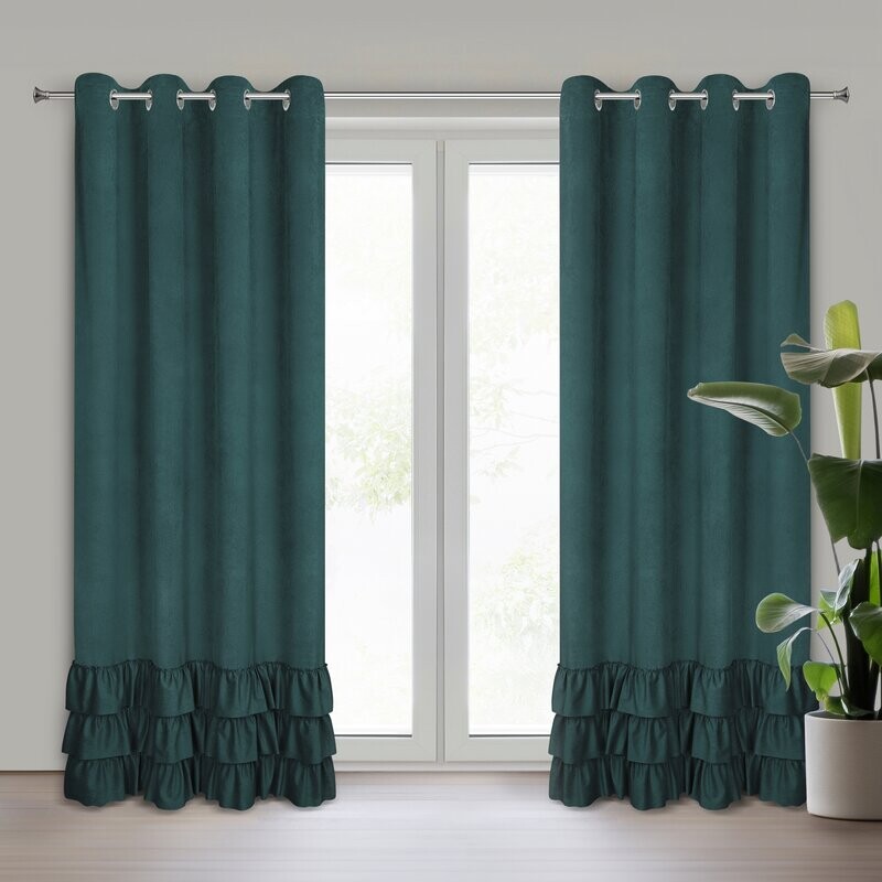 ArtFir Záves MEGI K | tmavozelená 140 x 250 cm