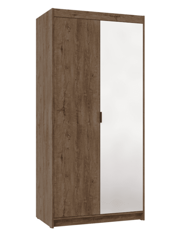 ArtLemp Šatníková skriňa ELLEN 2D1 so zrkadlom | dub lefkas