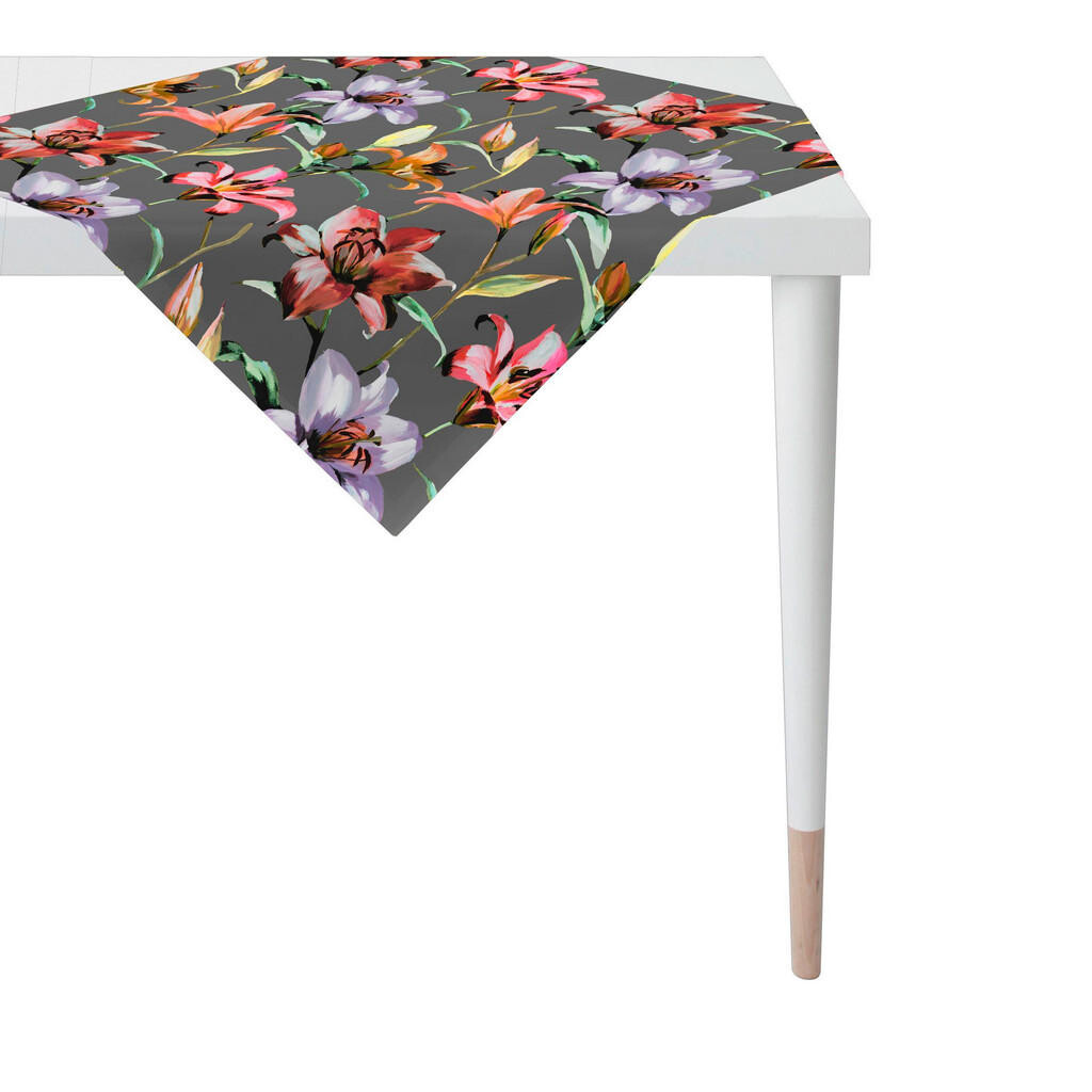 Novel OBRUS, 85/85 cm, antracitová, viacfarebná