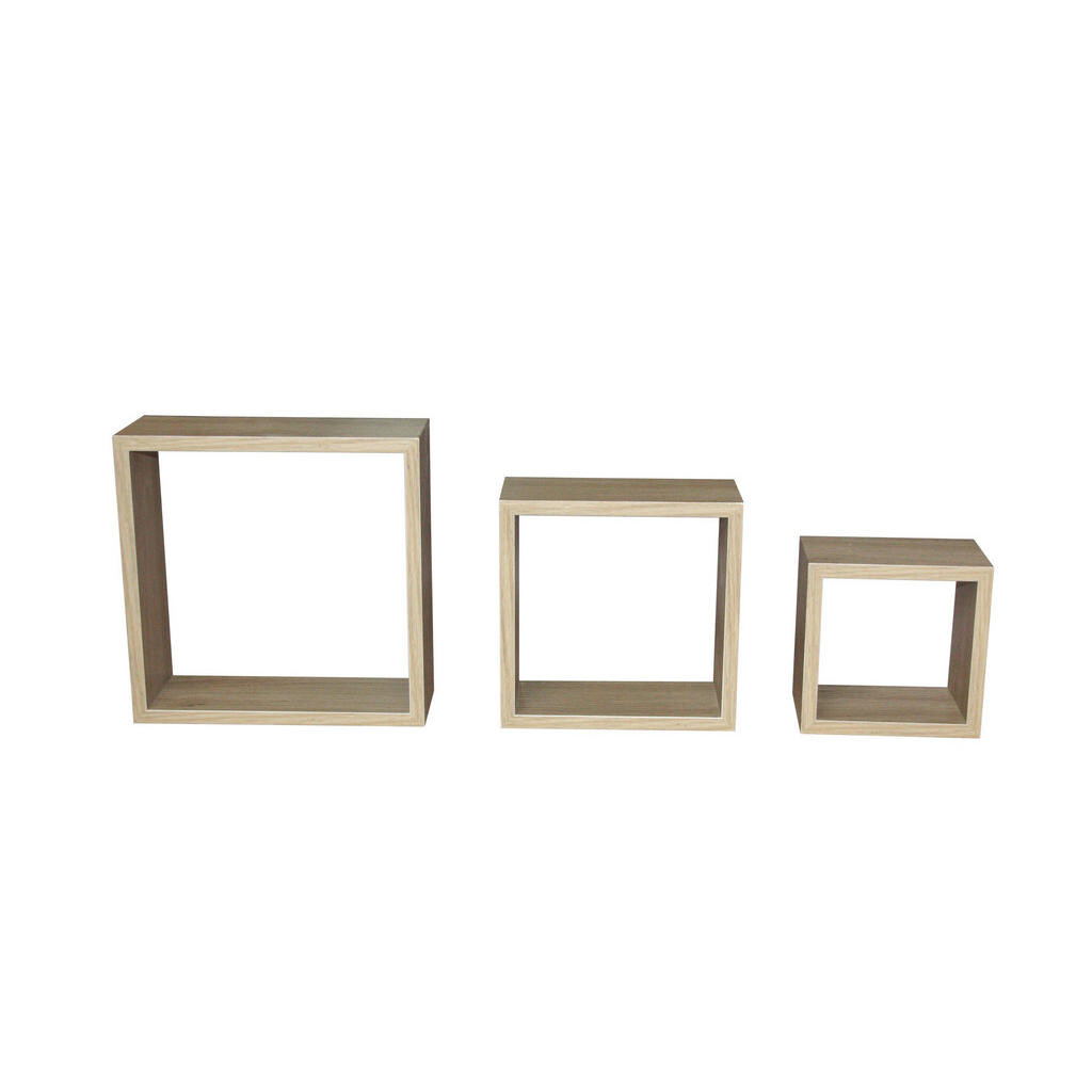 Carryhome SADA NÁSTENNÝCH REGÁLOV, dub sonoma