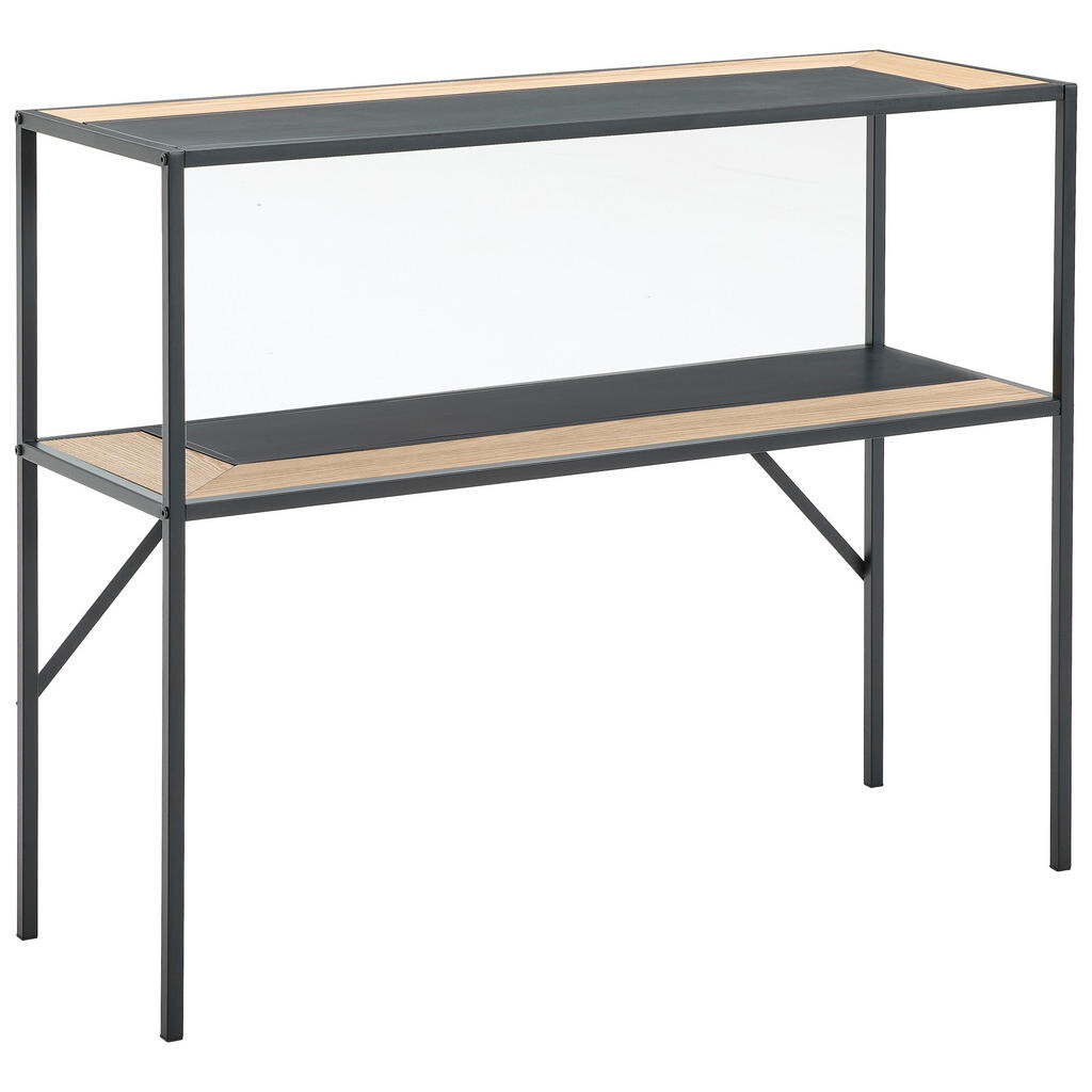 MID.YOU KONZOLOVÝ STOLÍK, jedľa, prírodná farba, čierna, 100/79/35 cm