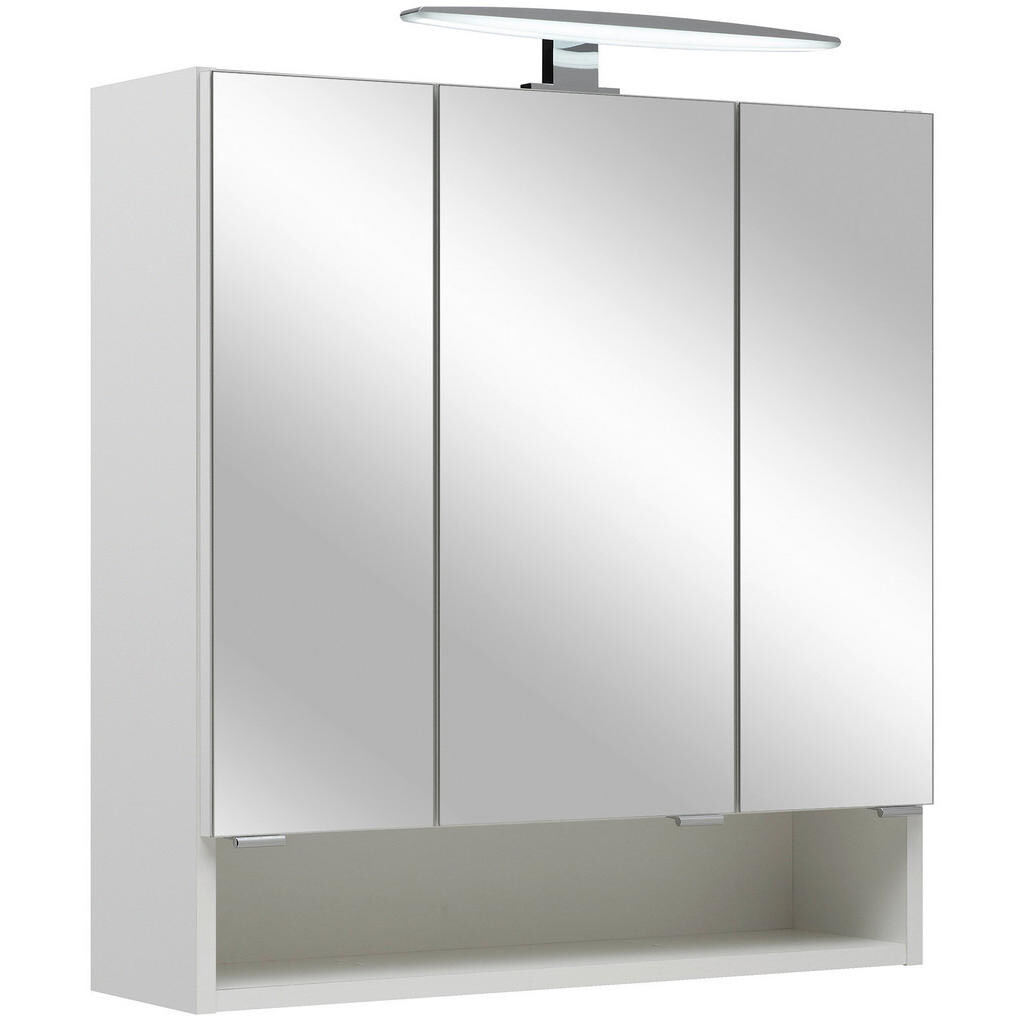 Xora ZRKADLOVÁ SKRINKA, biela, 65/70/18 cm