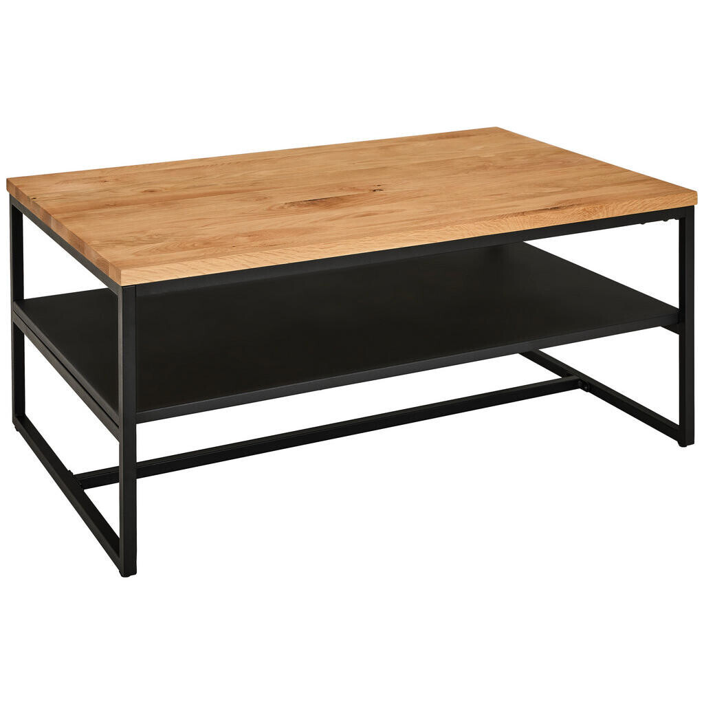 MID.YOU KONFERENČNÝ STOLÍK, prírodná farba, čierna, drevo, kov, 105/65/45,5 cm