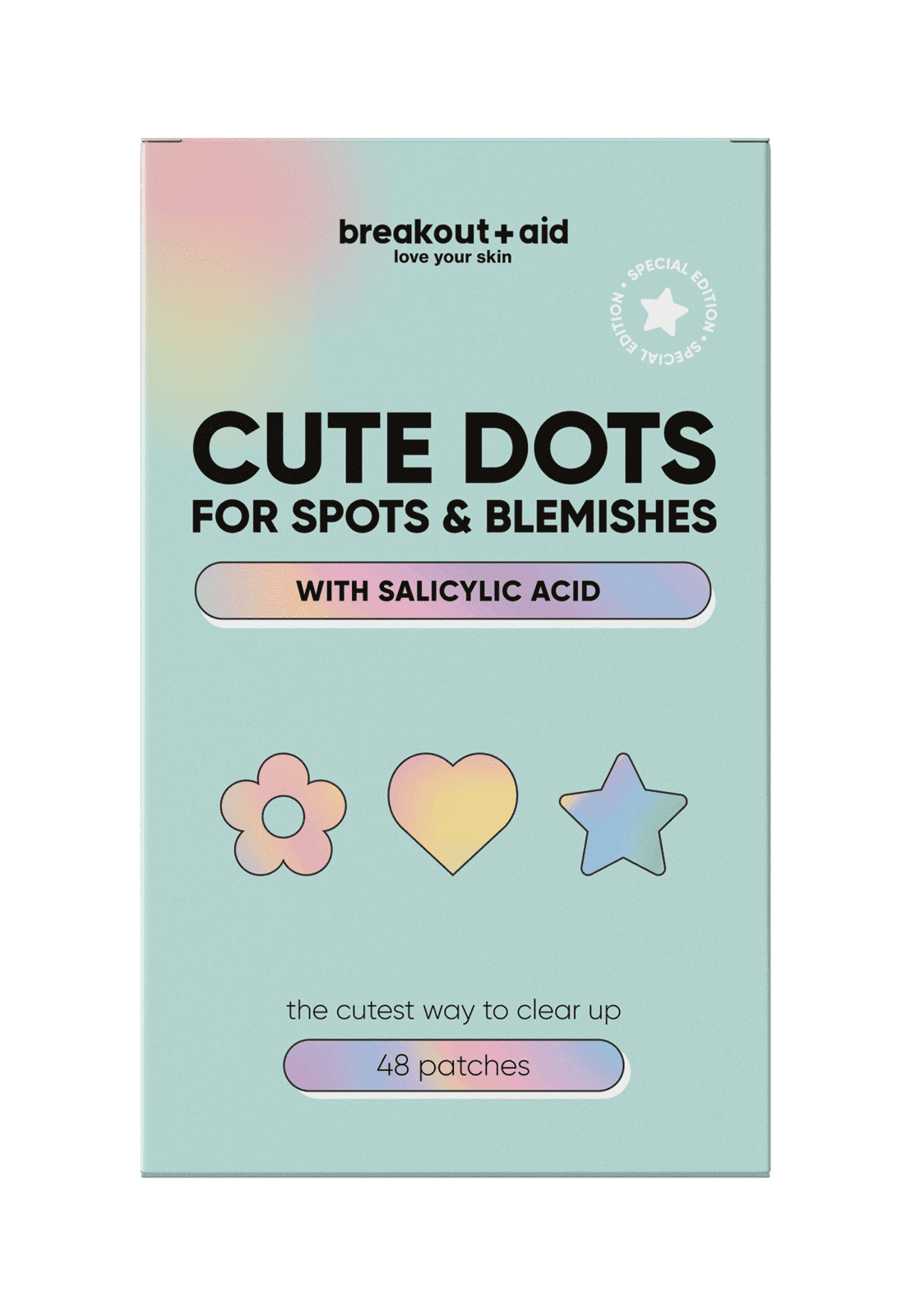 BREAKOUT+AID Náplasti na lokálne ošetrenie akné s kyselinou salicylovou CUTE EDITION 48 ks