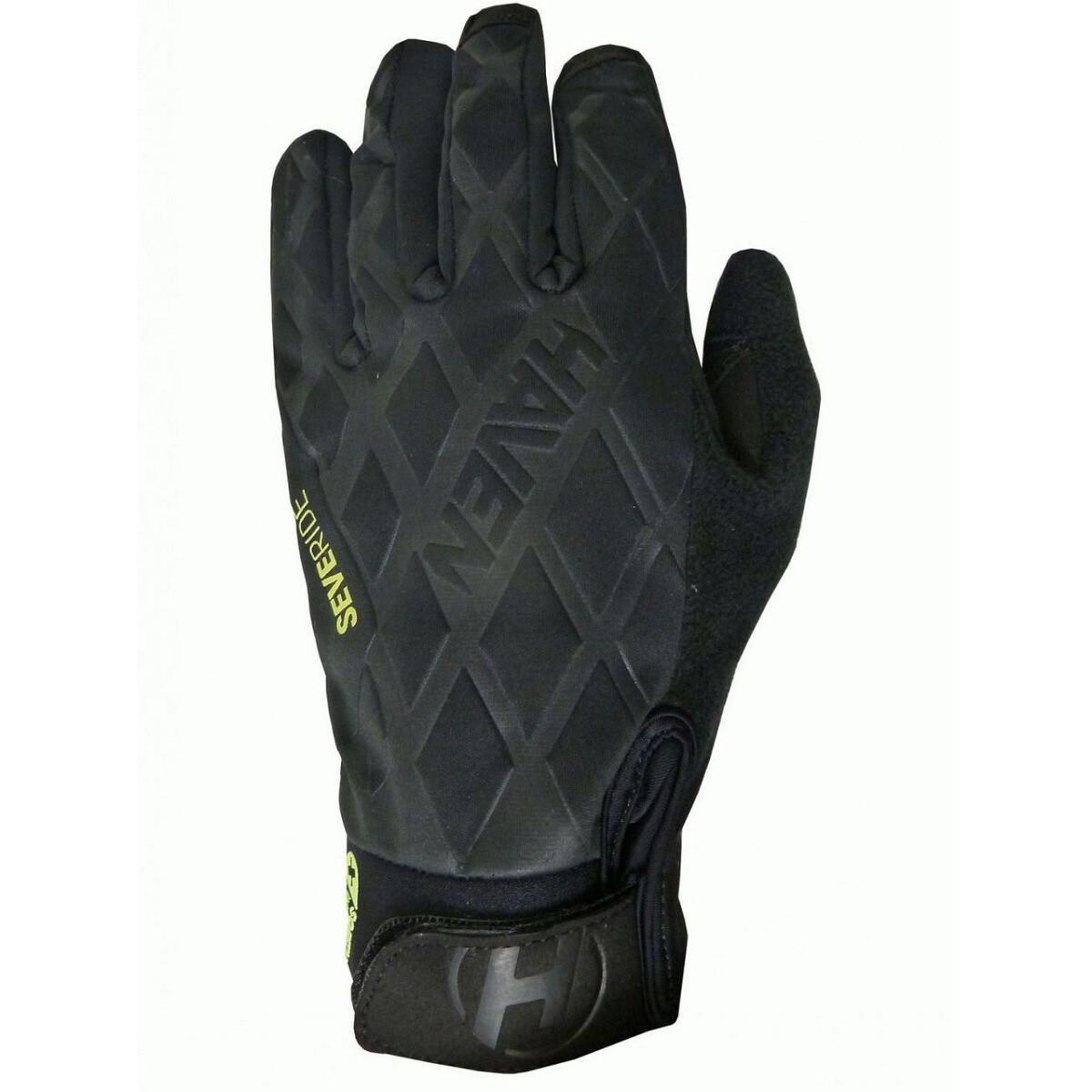 Rukavice zimné dlhoprsté Haven Severide - čierne-zelené, S