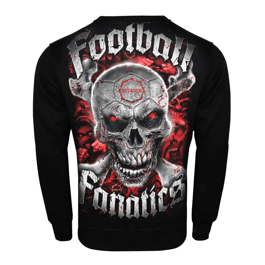 Mikina Octagon Football Fanatics - čierna-červená, XL