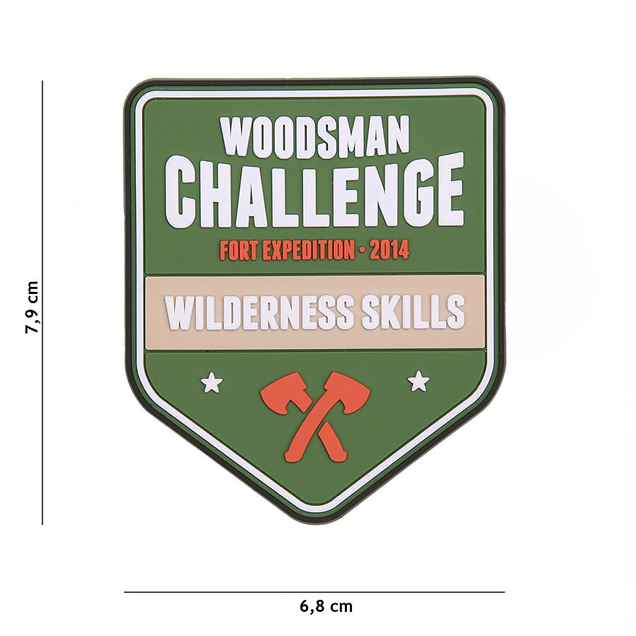 Gumová nášivka Fostex Woodsman Challenge - farebná