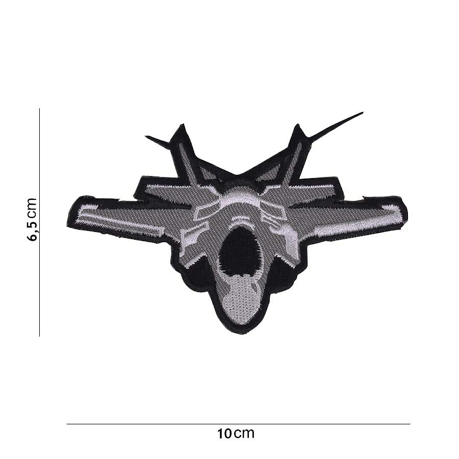 Nášivka textilná Fostex US F-35 Fighter Jet - sivá-čierna