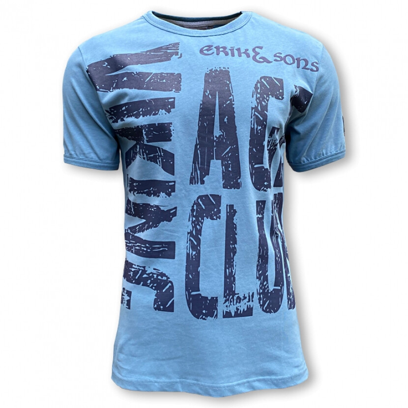 Tričko Erik and Sons Viking Age Club - modré, XXL