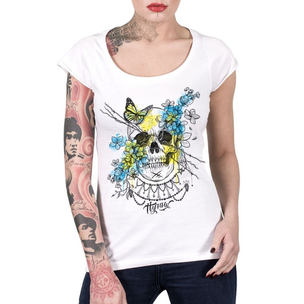 Tričko dámske Hyraw Cherry - biele, S