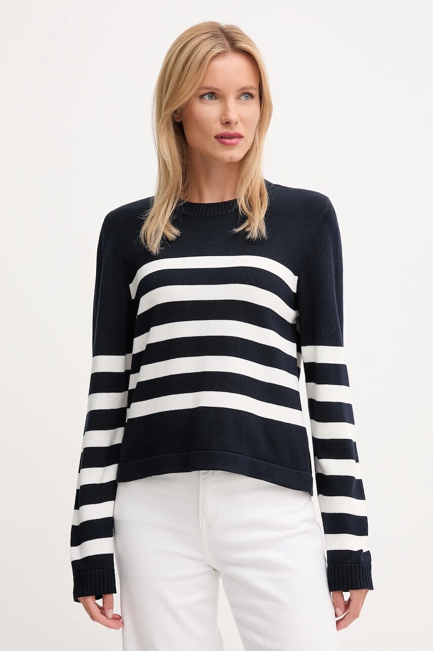 Sveter Barbour DEMI tmavomodrá farba, ľahký, LKN1669