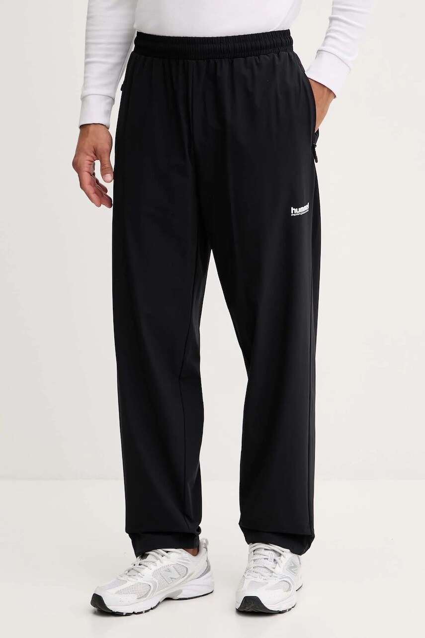 Tepláky Hummel čierna farba, jednofarebné, 229897