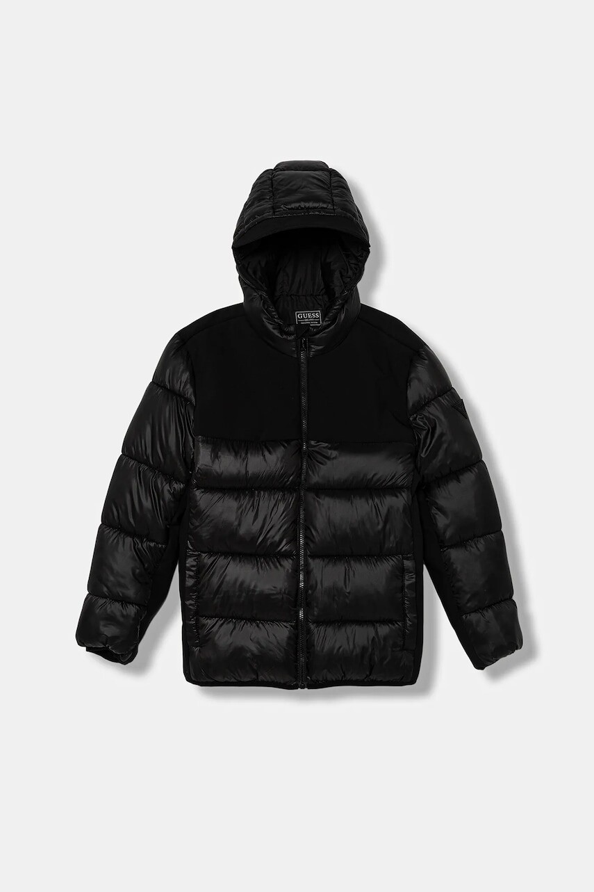 Detská bunda Guess čierna farba, L5BL12 WEGY0
