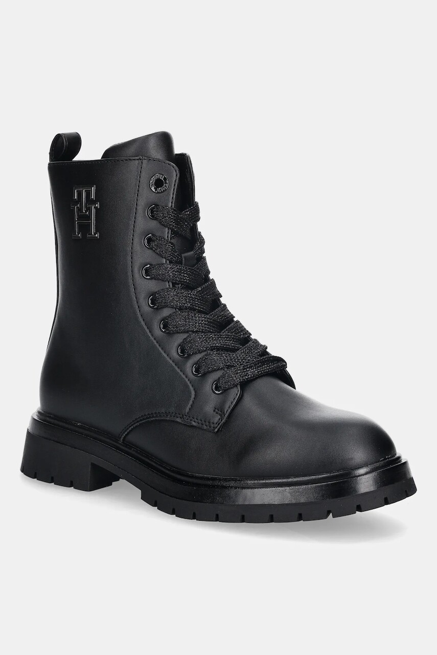 Detské topánky Tommy Hilfiger čierna farba, T3A5-34154