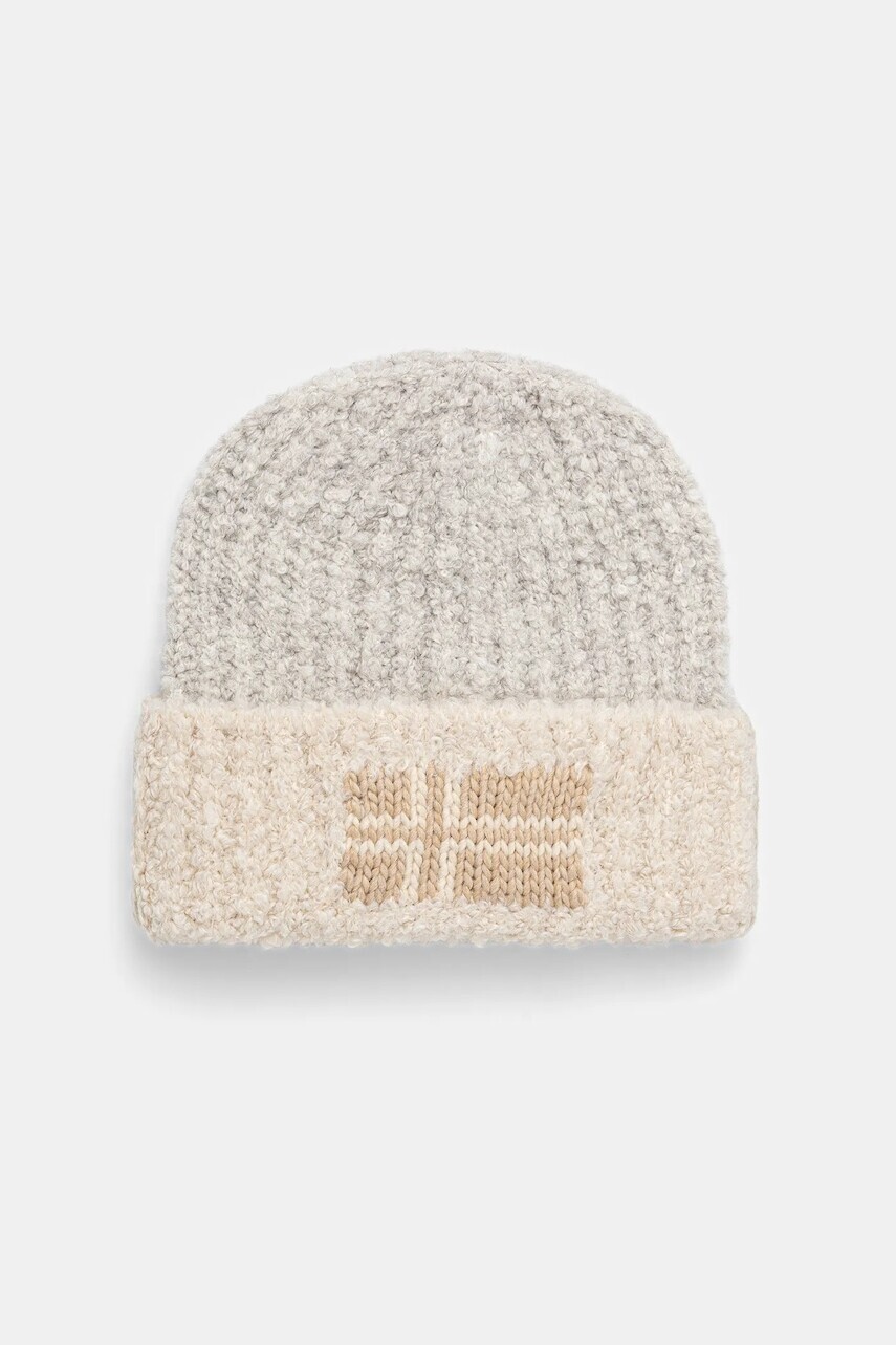 Čiapka s prímesou vlny Napapijri F-Baita béžová farba, NP0A88Y3N1J1