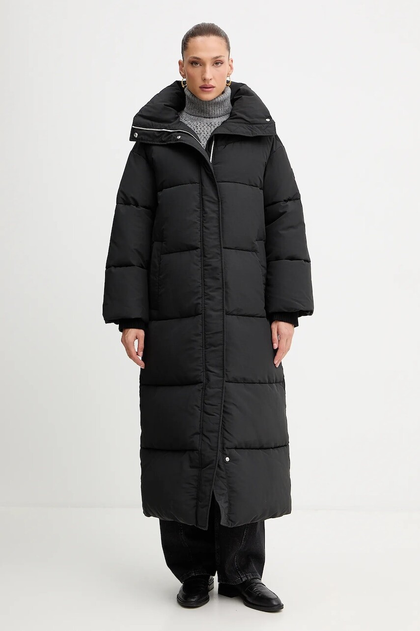 Bunda BOSS Orange čierna farba, zimná, 50548045