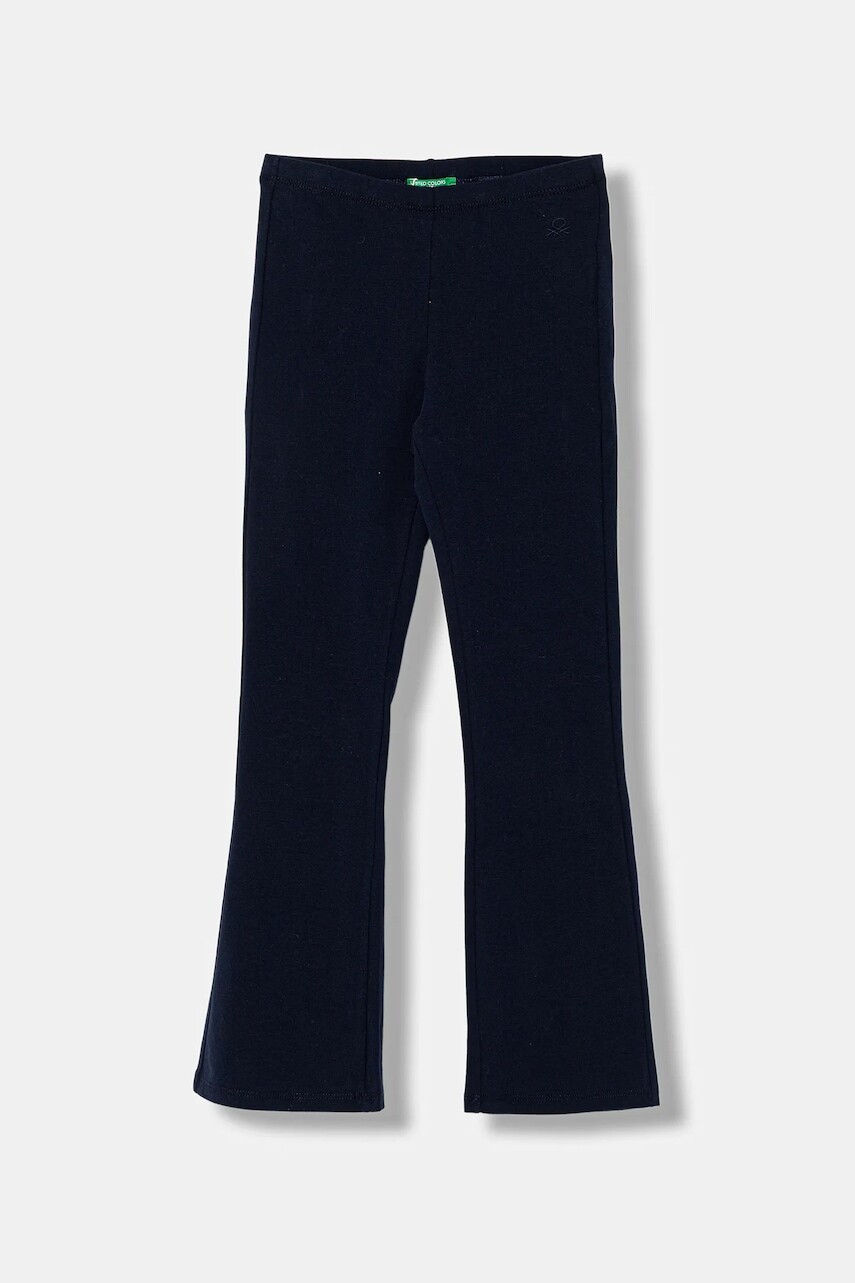 Detské legíny United Colors of Benetton tmavomodrá farba, jednofarebná, 3DKECF037