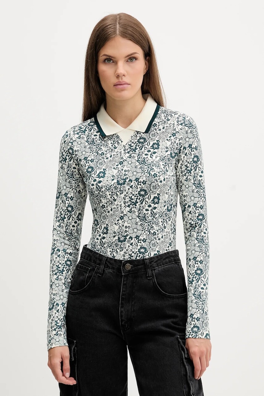 Tričko s dlhým rukávom adidas Originals Liberty zelená farba, JW5273