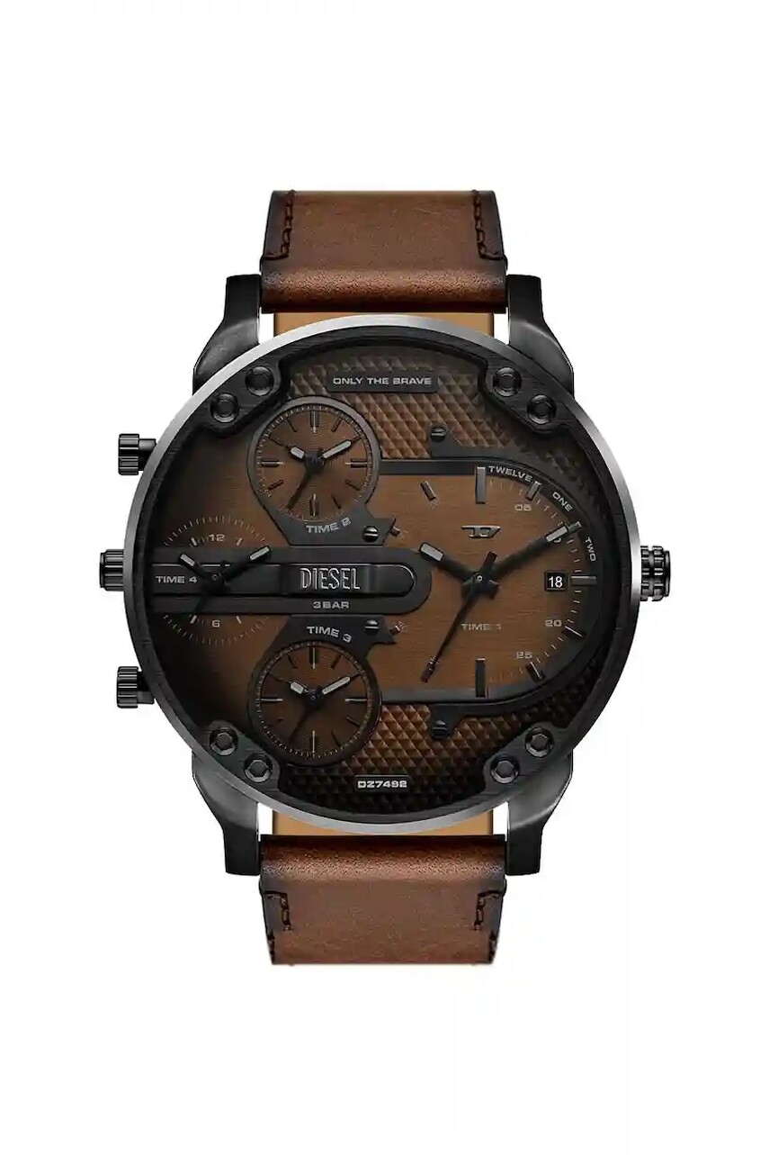 Hodinky Diesel pánske, hnedá farba, DZ7492