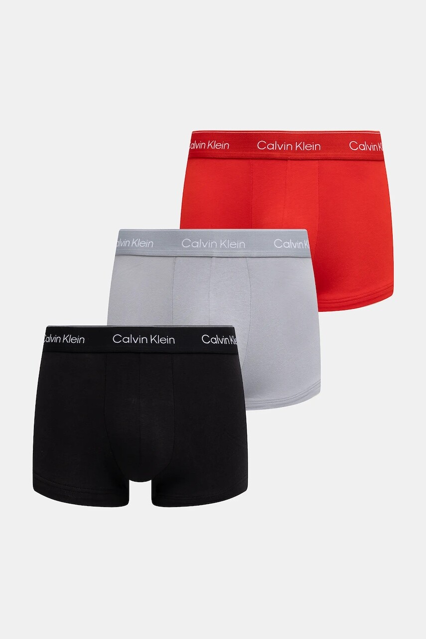 Boxerky Calvin Klein Underwear 3-pak červená farba, LV00NB4564
