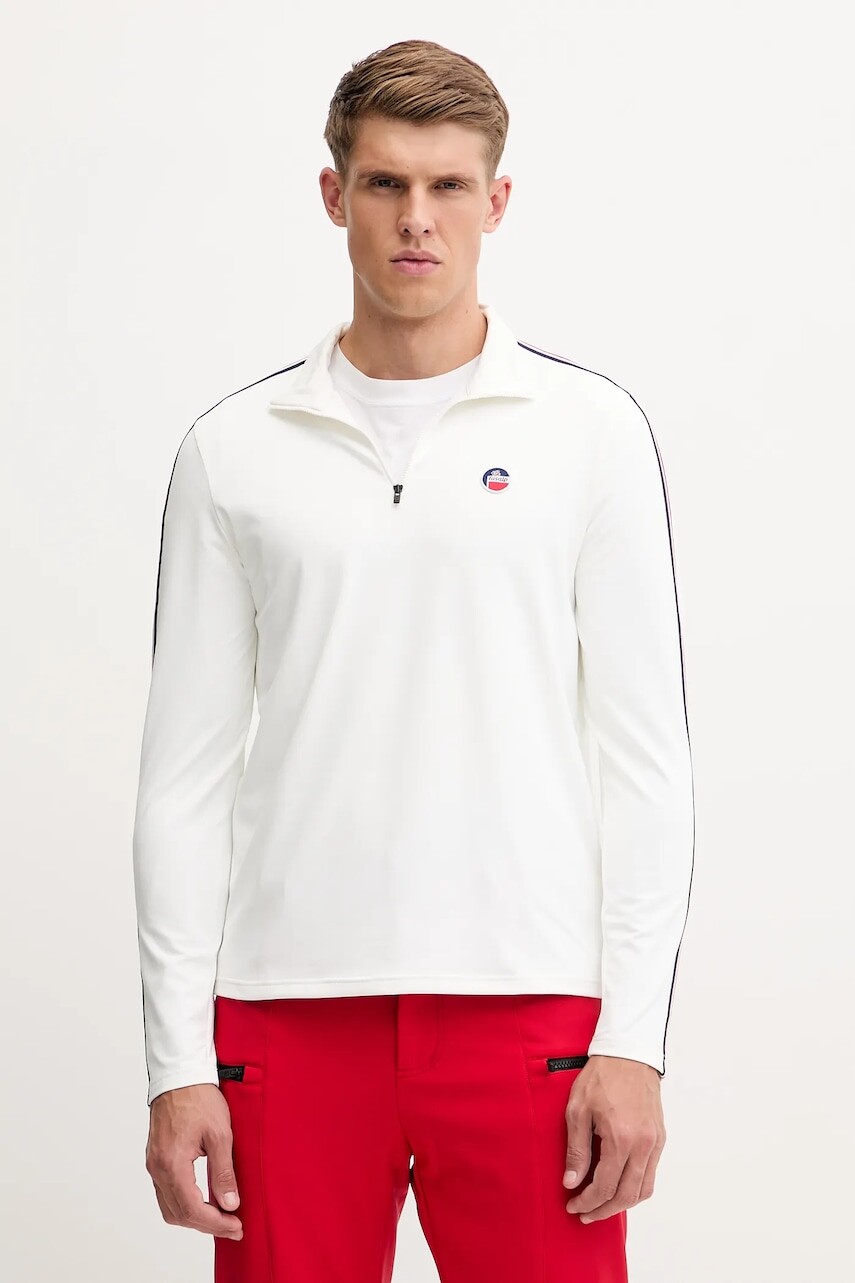 Športová mikina Fusalp Mario III B béžová farba, s nášivkou, E2132