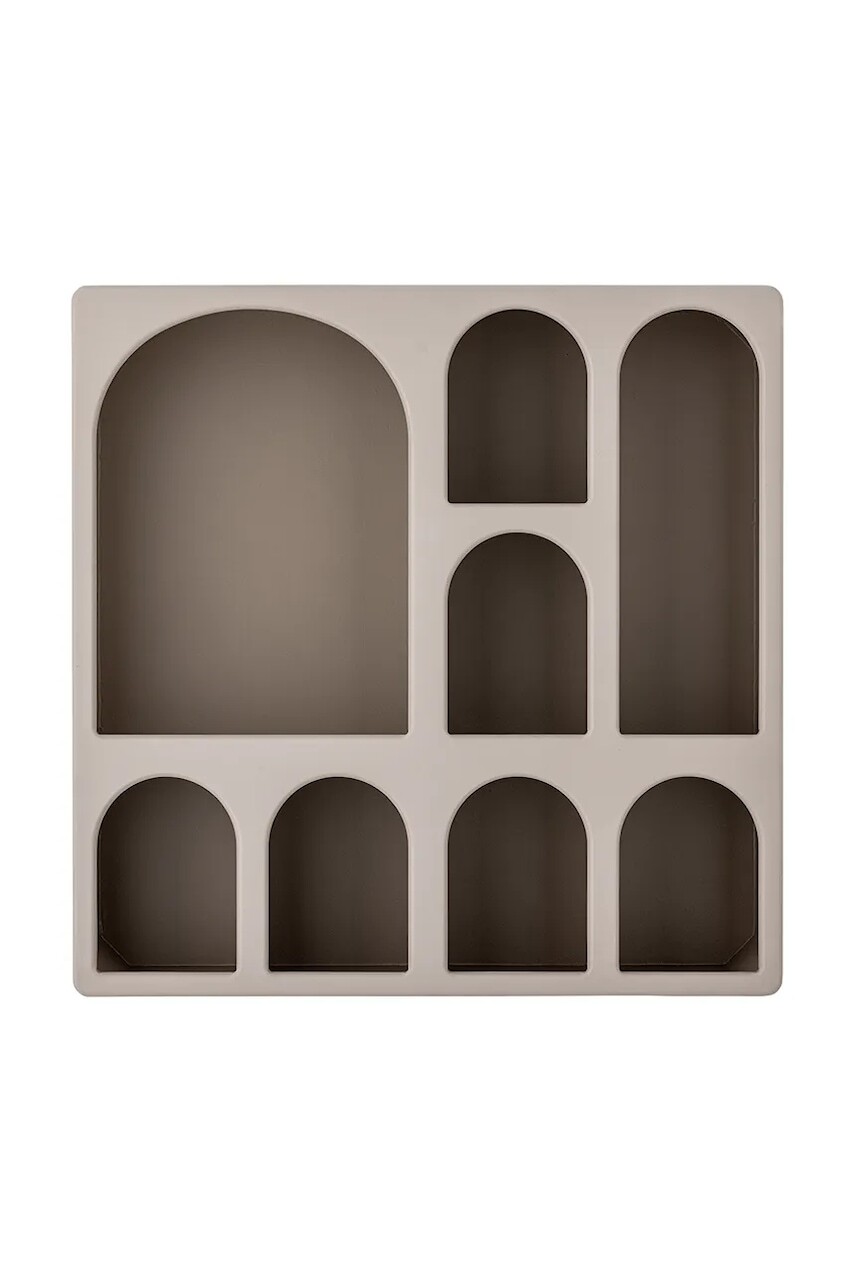 Nástenná polica Bloomingville Graphia 48 x 48 x 12 cm hnedá farba