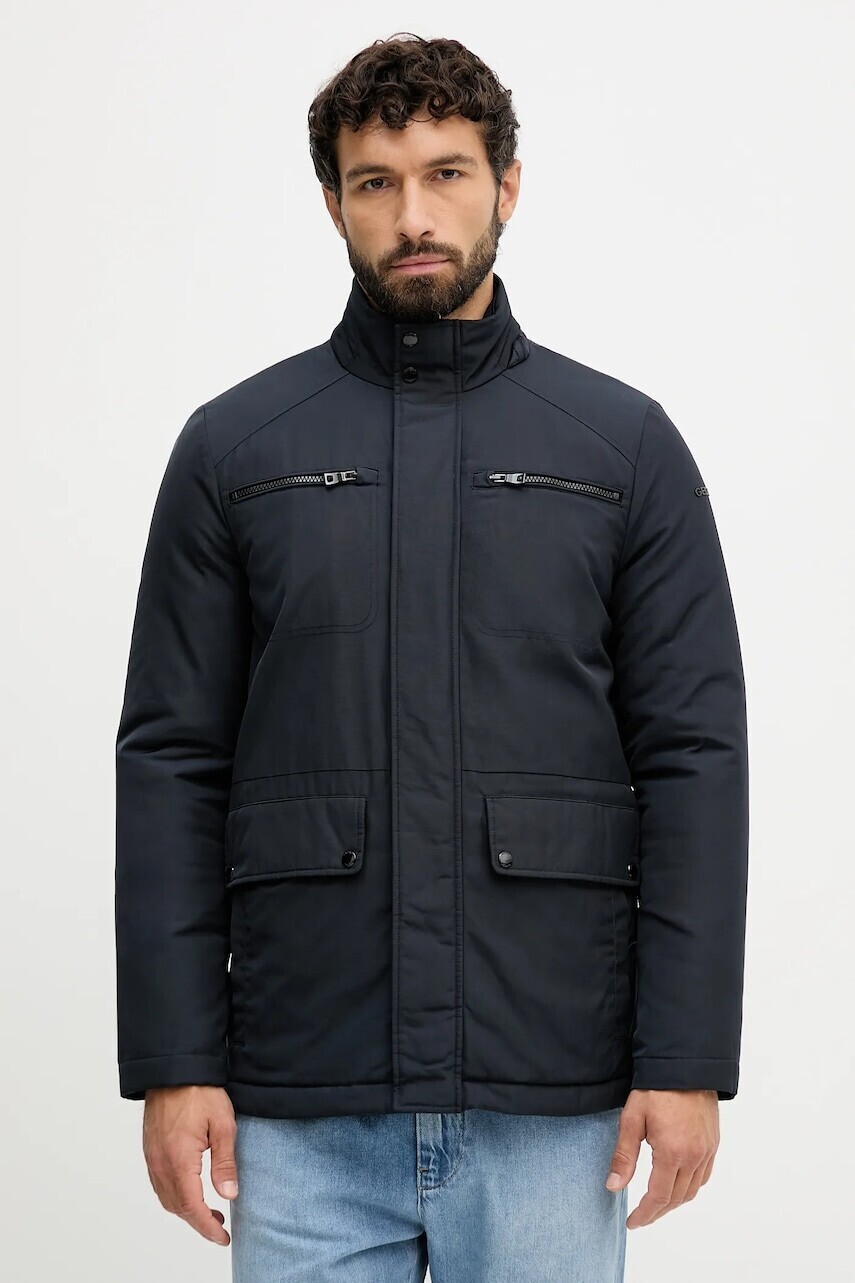 Bunda Geox RENNY tmavomodrá farba, zimná, M5620R T3190