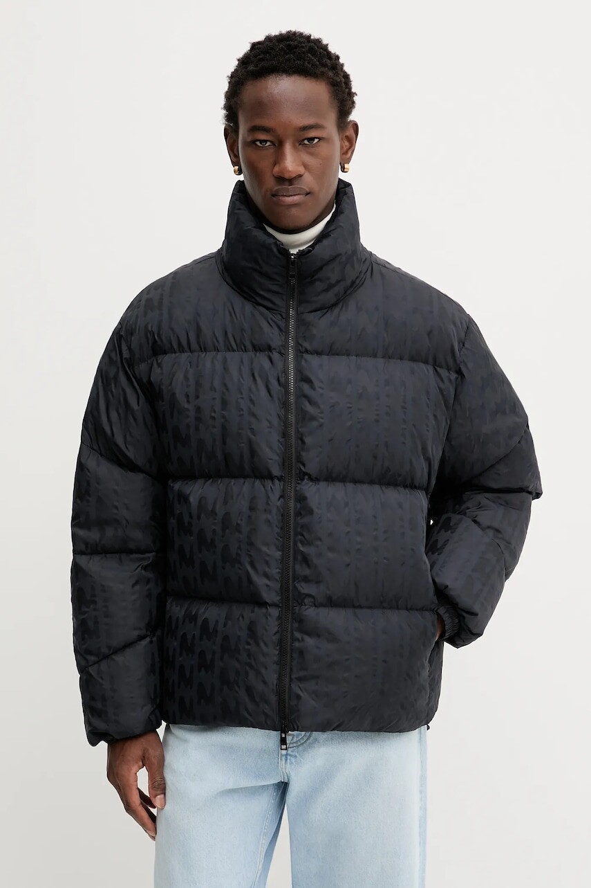 Páperová bunda MSGM čierna farba, zimná, 3940MH21.257622