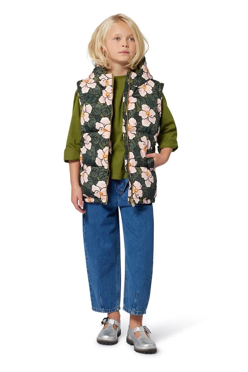 Detská bunda Kenzo Kids zelená farba, K61309