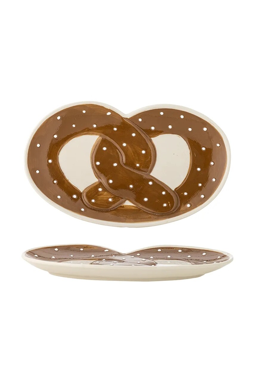 Servírovací tanier Bloomingville Treats 23,5 x 2,5 x 14 cm hnedá farba