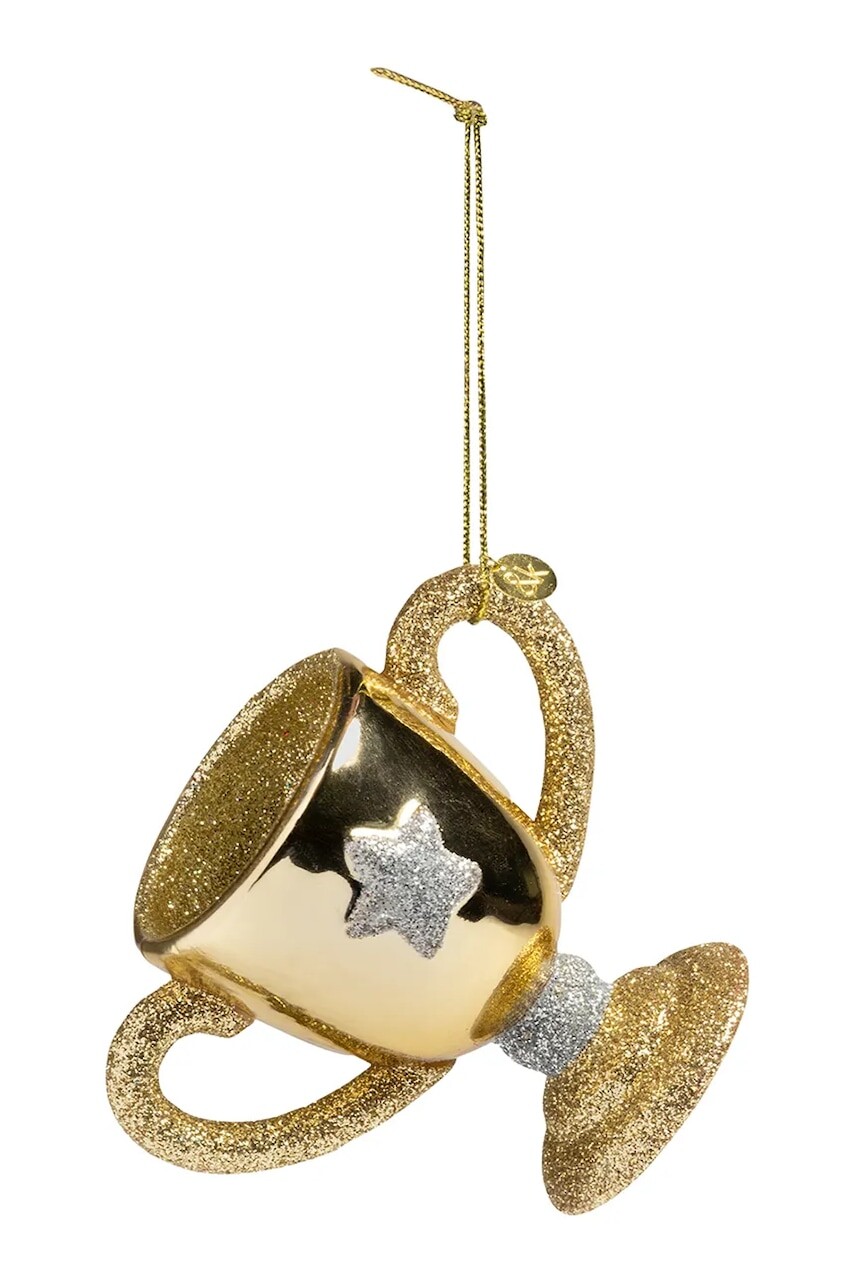 Závesná dekorácia &k amsterdam trophy 5 x 7 x 9 cm žltá farba