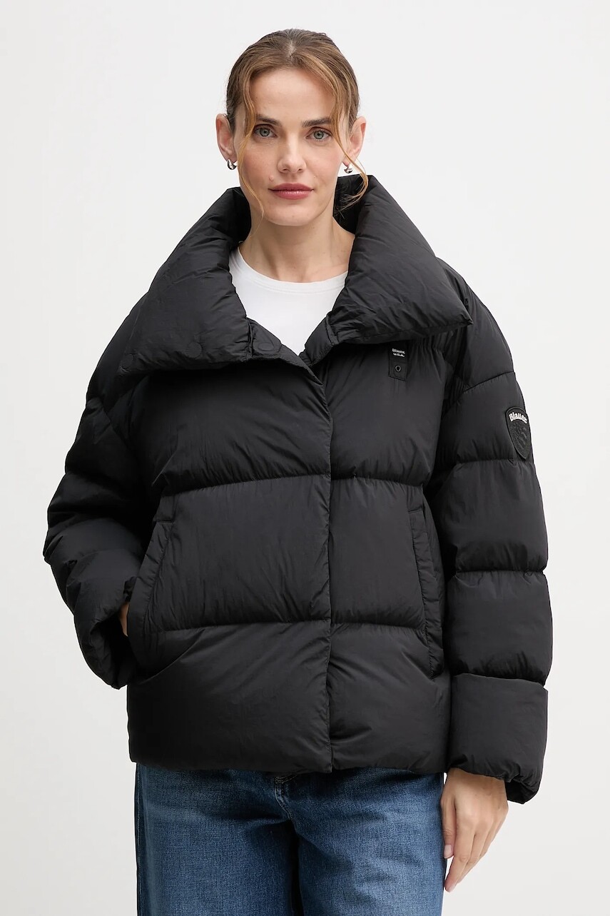 Páperová bunda Blauer ROSS čierna farba, zimná, BLDC03166