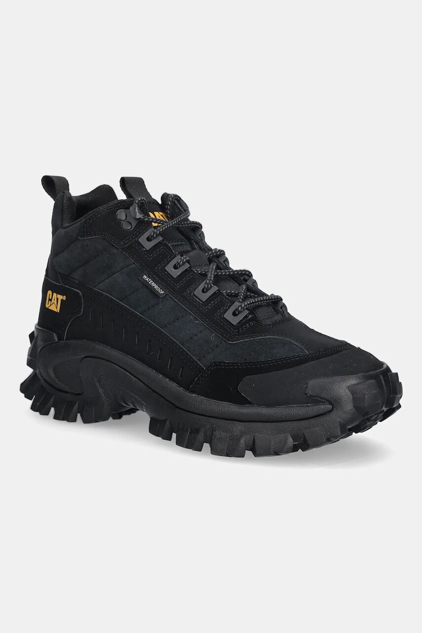 Kožené tenisky CAT Footwear INTRUDER MID WP čierna farba, P726385