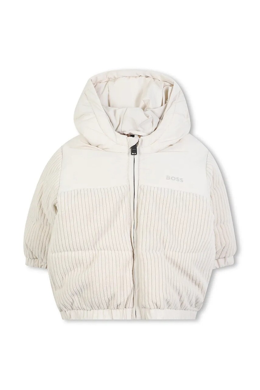 Bunda BOSS béžová farba, J52478