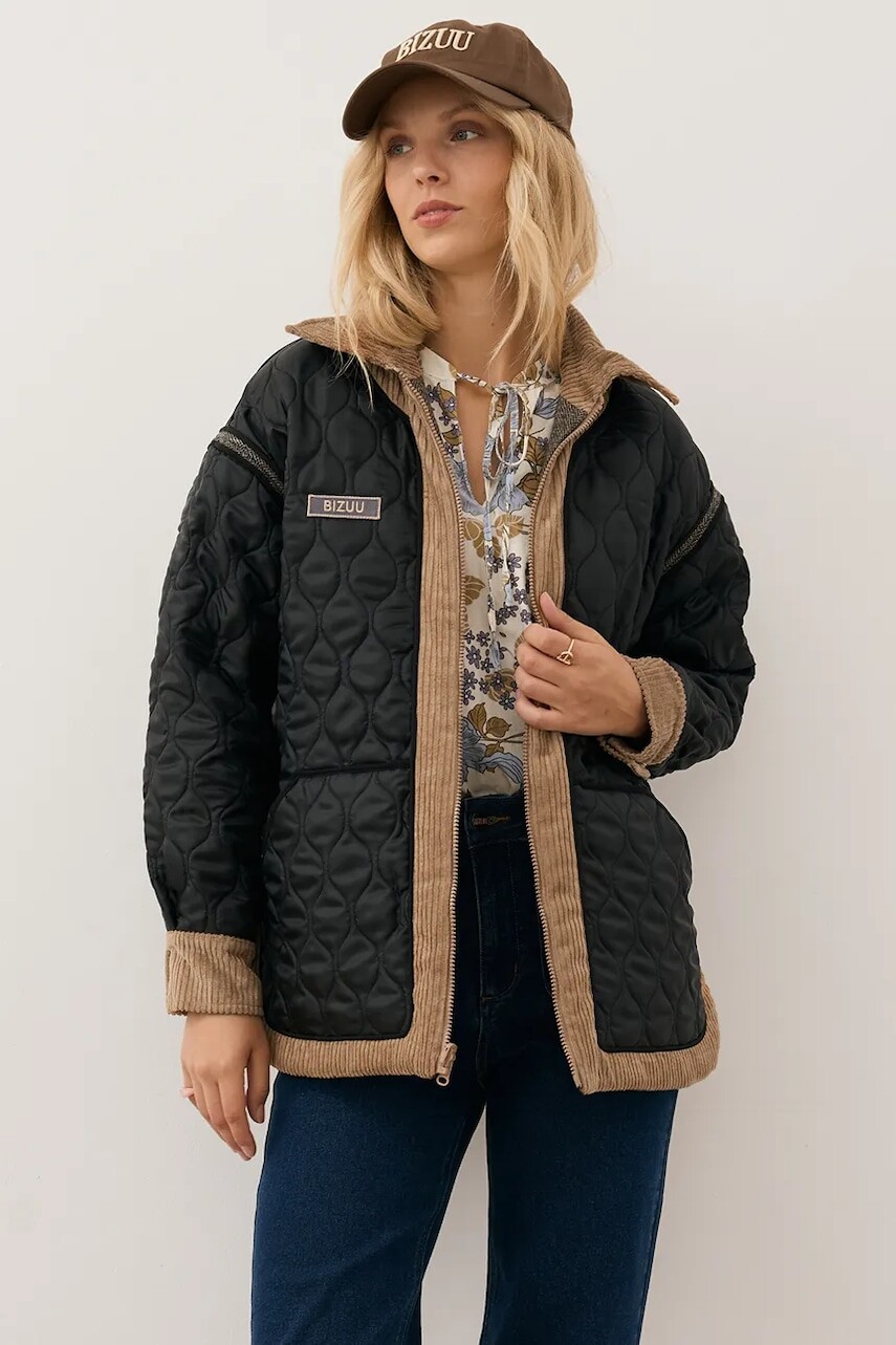 Bunda Bizuu BAIONA hnedá farba, prechodná, BAIONA BRĄZOWY