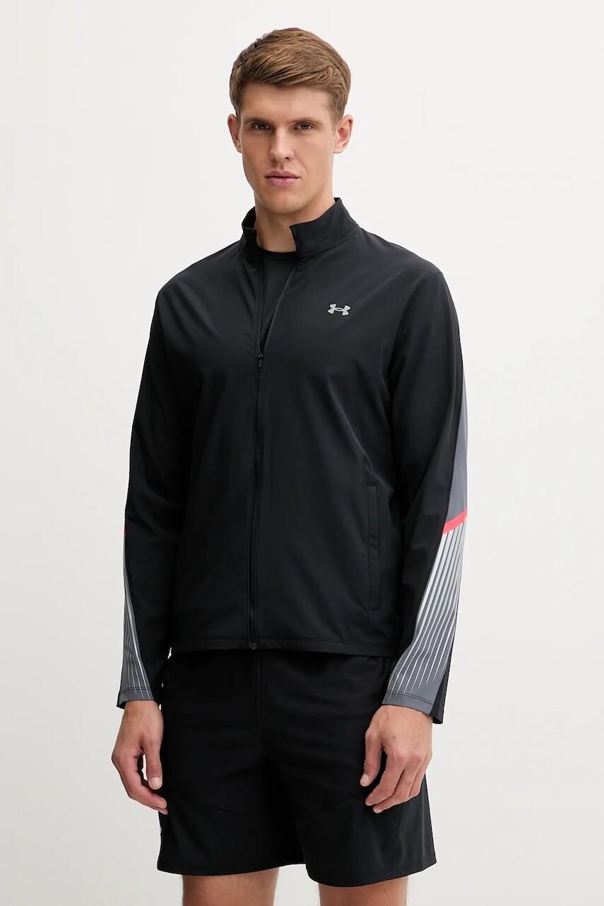 Tréningová bunda Under Armour Velociti Storm čierna farba, prechodná, 6005901