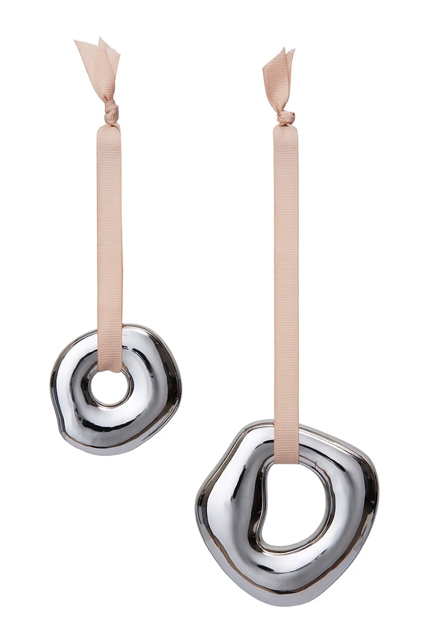 Ozdoba na vianočný stromček ferm LIVING 2-pak béžová farba