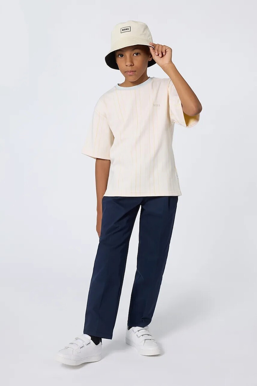 Detské tričko BOSS biela farba, vzorovaná, J52363