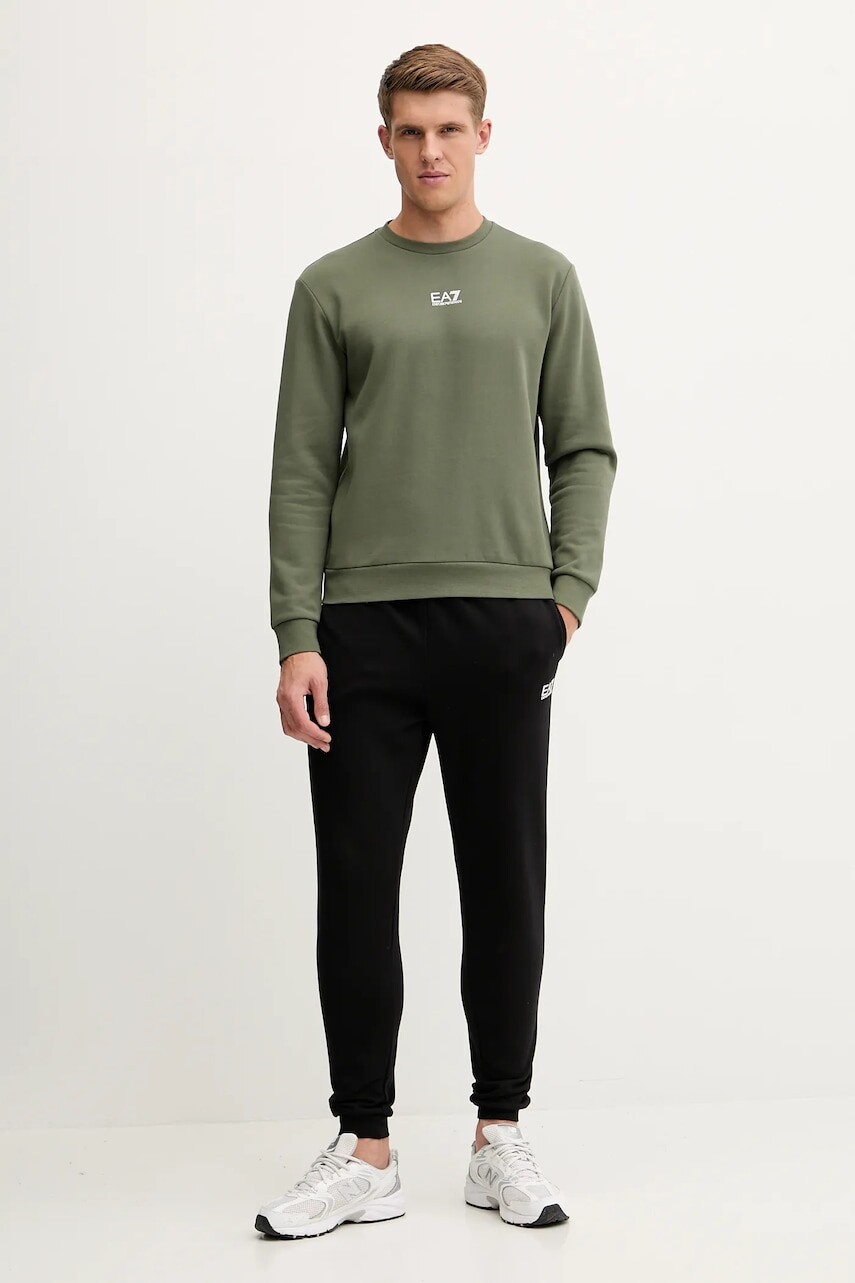 Tepláková súprava EA7 Emporio Armani zelená farba, PJVTZ.8NPV66