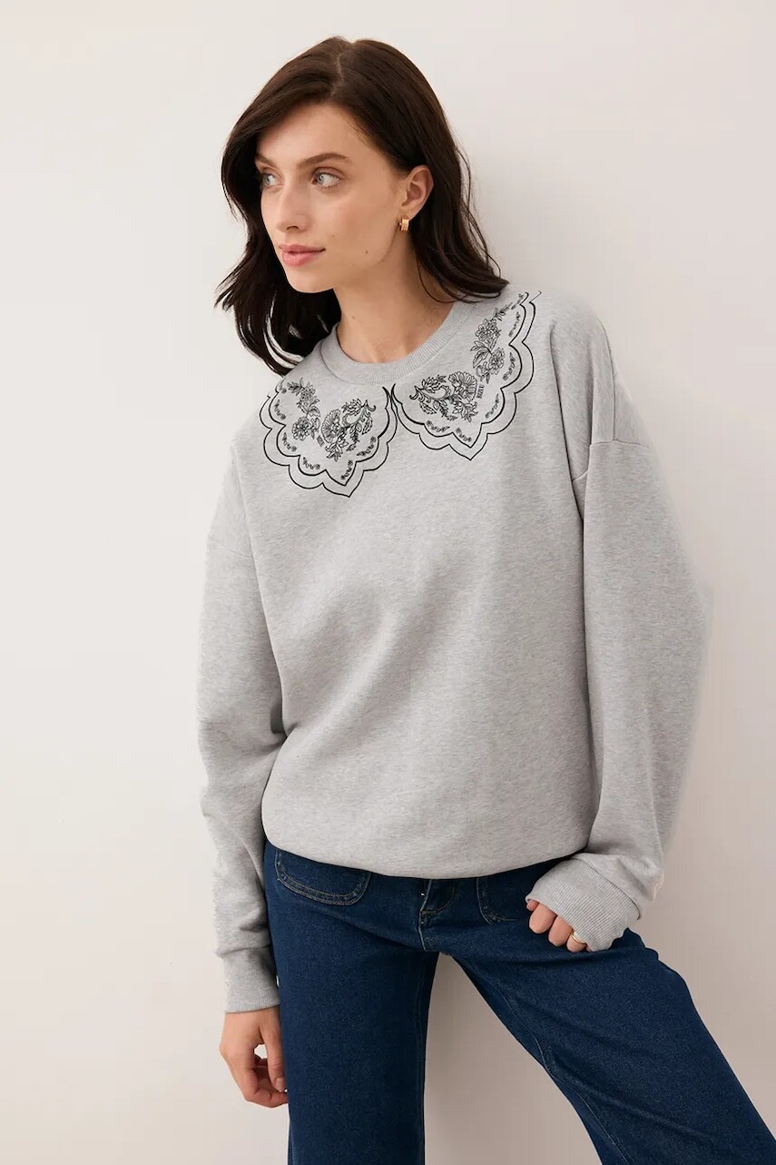 Mikina Bizuu COLLIER šedá farba, COLLIER SZARY