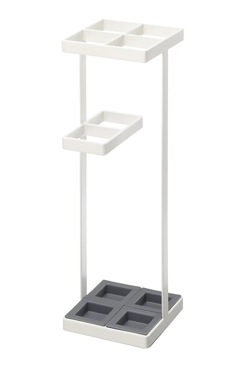 Stojan na dáždniky Yamazaki Tower 11 x 11 x 36 cm biela farba