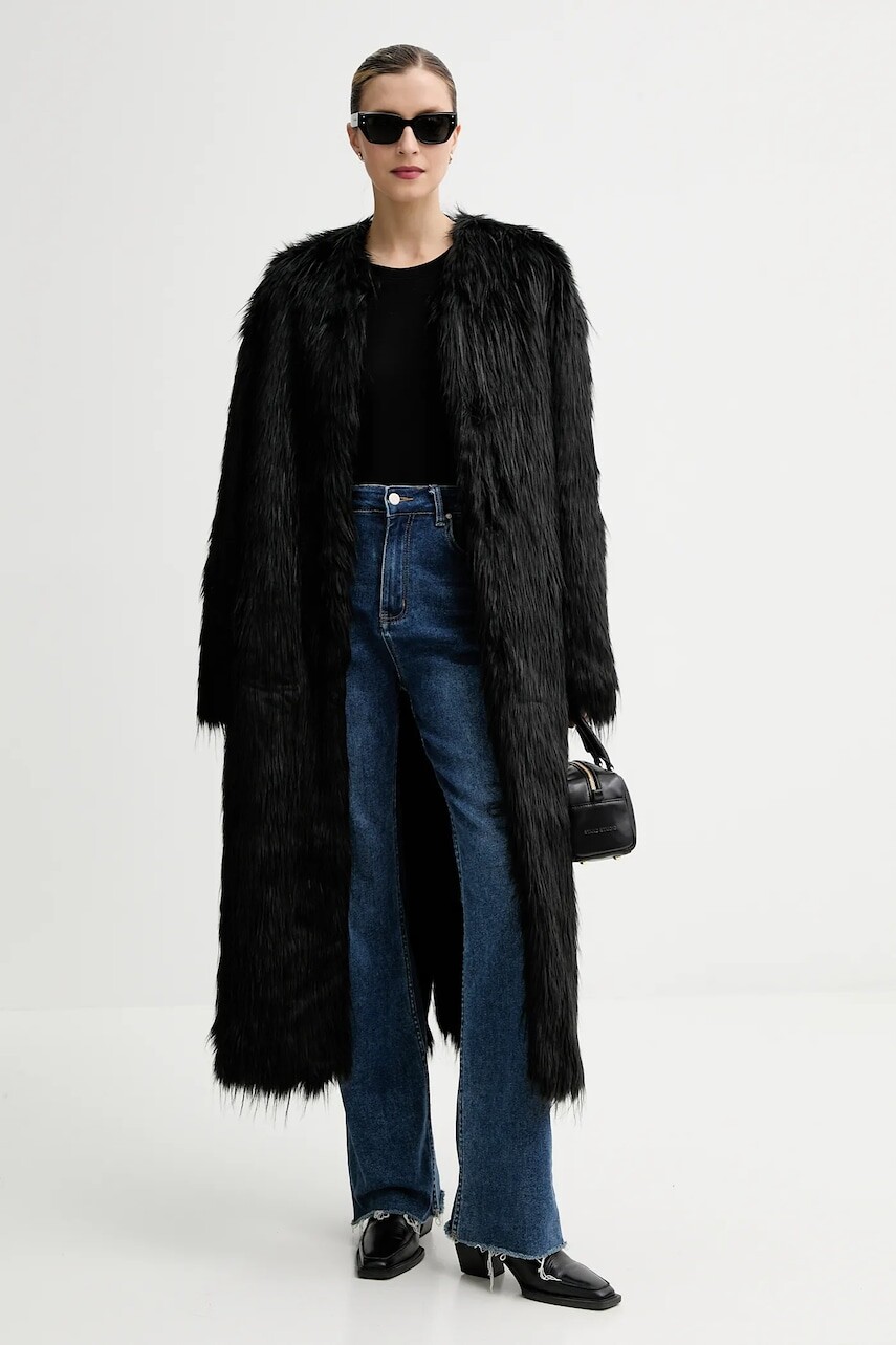 Kabát Stand Studio Carolina čierna farba, 66577-9414