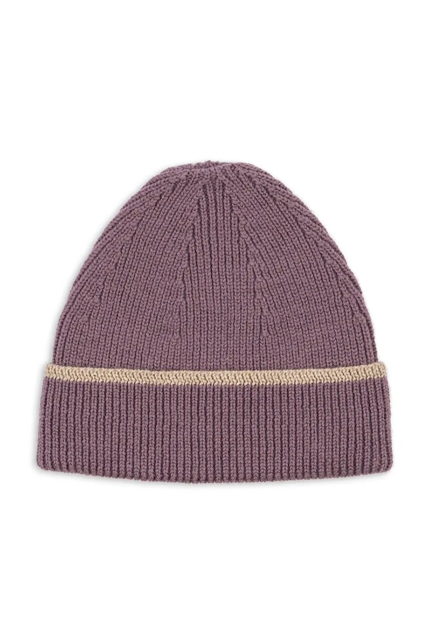 Detská vlnená čiapka Konges Sløjd LOULI HAT fialová farba, KS103499