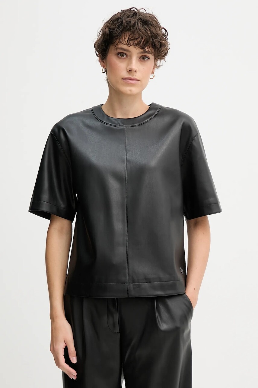 Blúzka Calvin Klein Jeans čierna farba, jednofarebná, LV044D113G