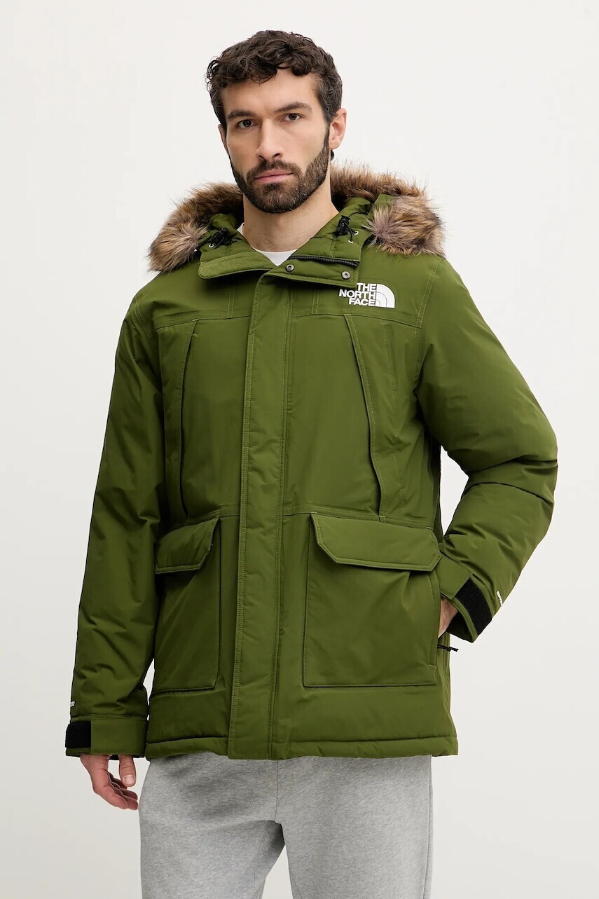 Páperová bunda The North Face McMurdo zelená farba, zimná, NF0A5GJFBRI1